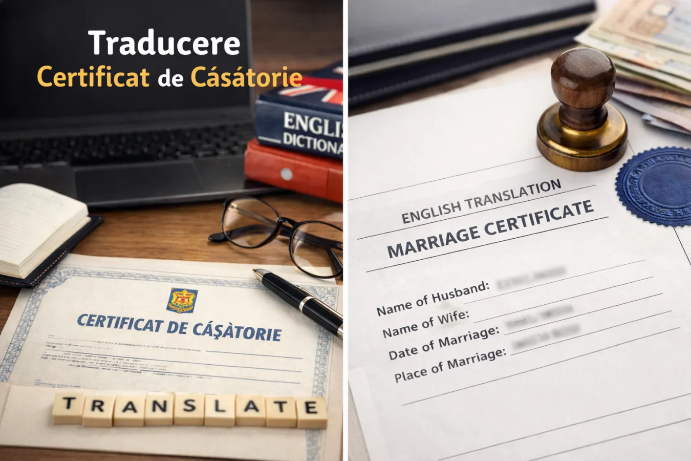 Traducere certificat de căsătorie