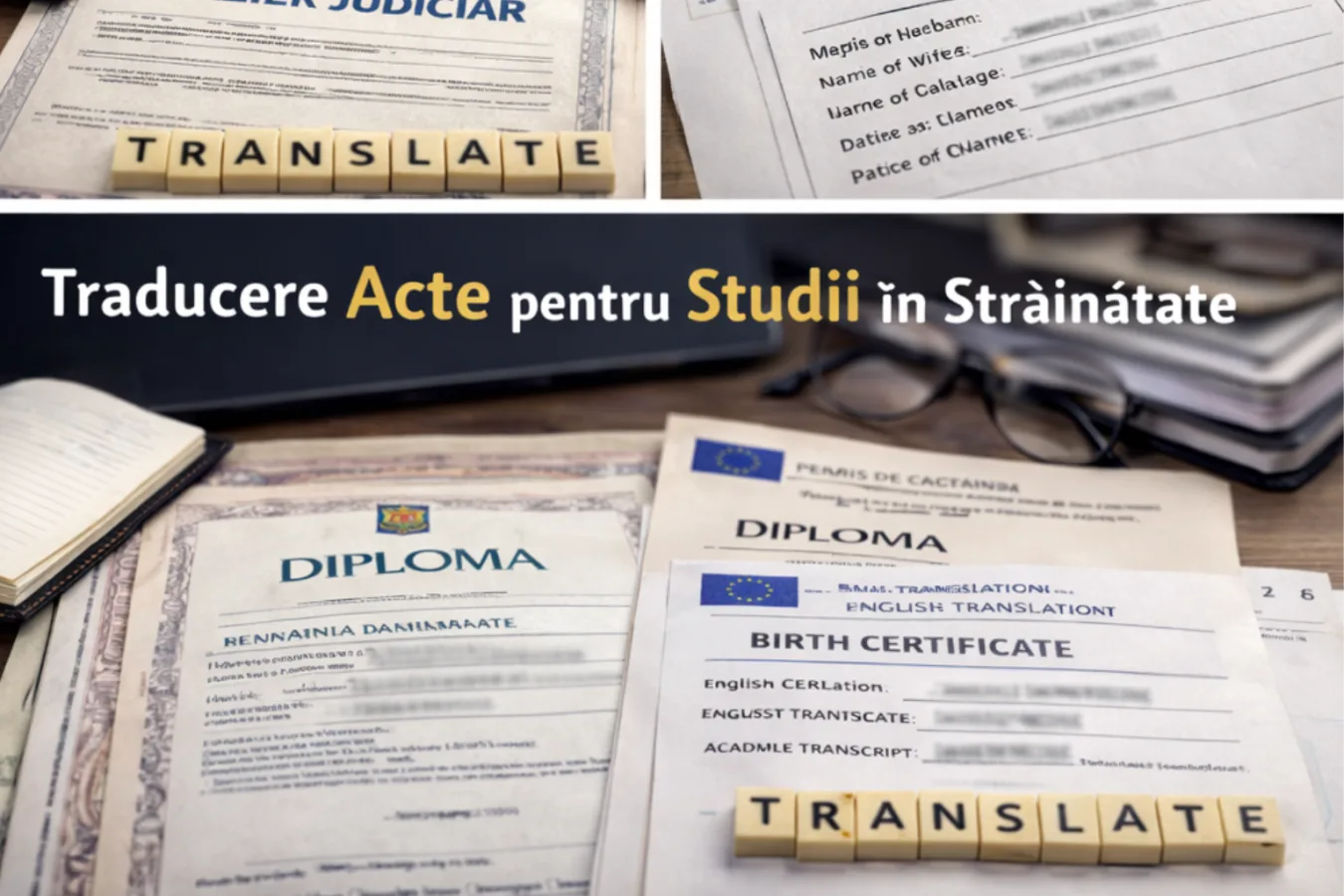 Traducere acte pentru studii în străinătate